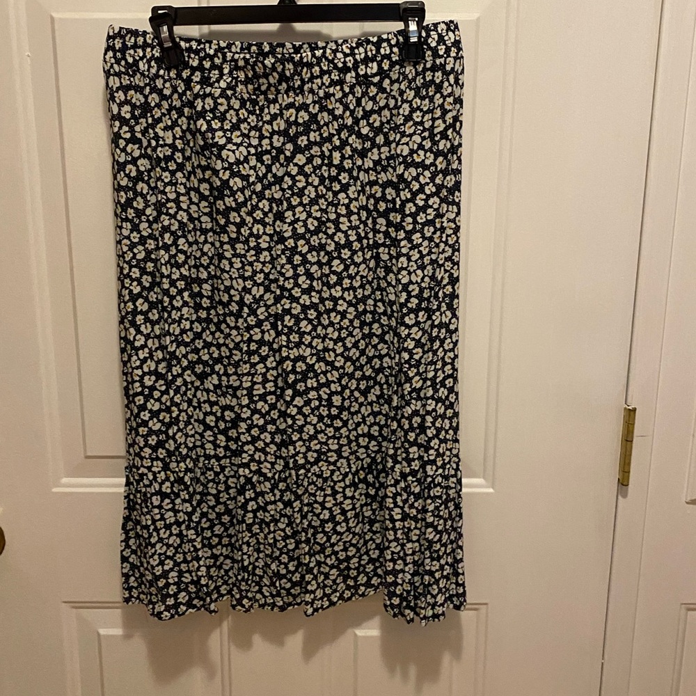 Floral Midi Skirt